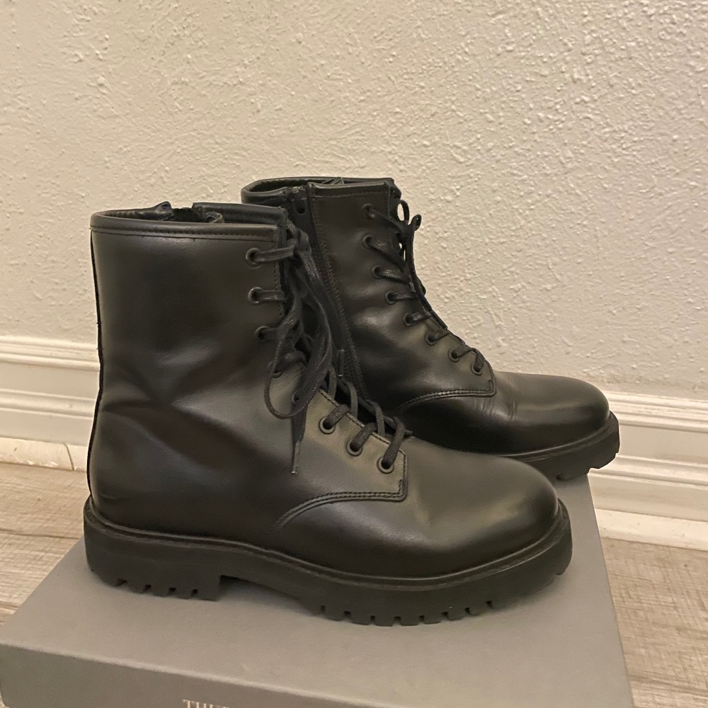 Thursday Black Combat Boots 7.5